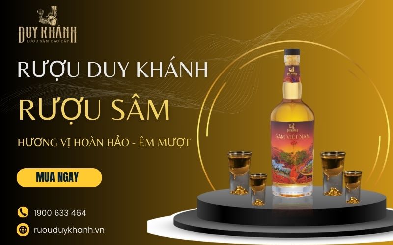 Rượu Duy Khánh là nhà cung cấp rượu Sâm chất lượng cao