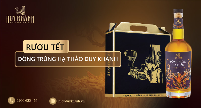 rượu tết đông trùng hạ thảo duy khánh